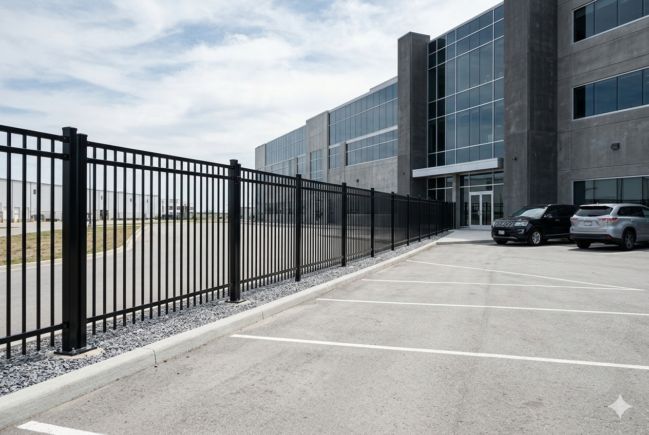 Aluminum ornamental fence Buffalo commercial